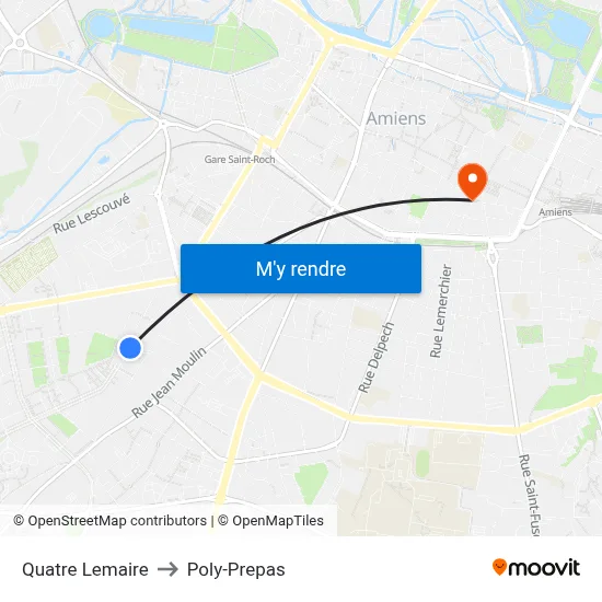 Quatre Lemaire to Poly-Prepas map