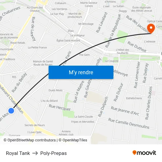Royal Tank to Poly-Prepas map