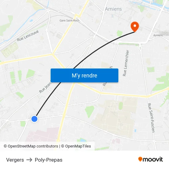 Vergers to Poly-Prepas map