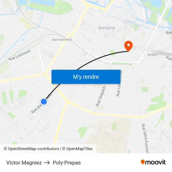 Victor Magniez to Poly-Prepas map