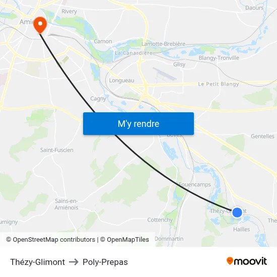 Thézy-Glimont to Poly-Prepas map