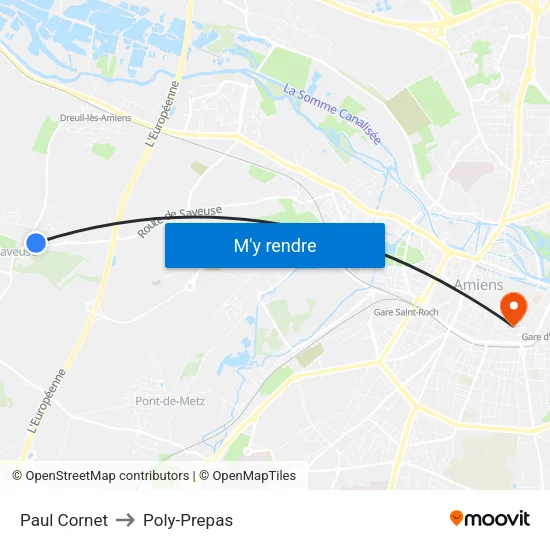 Paul Cornet to Poly-Prepas map