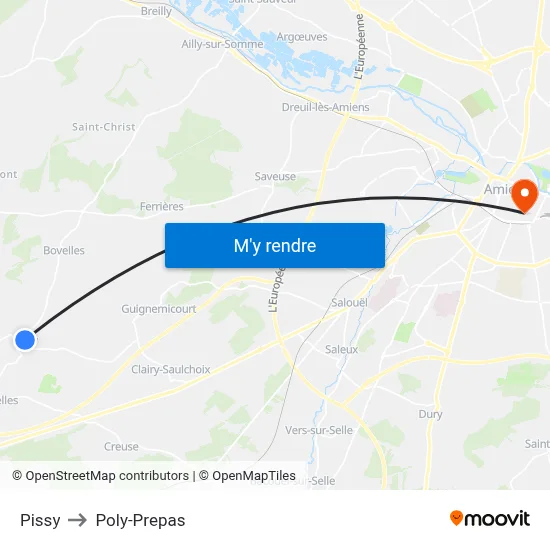 Pissy to Poly-Prepas map