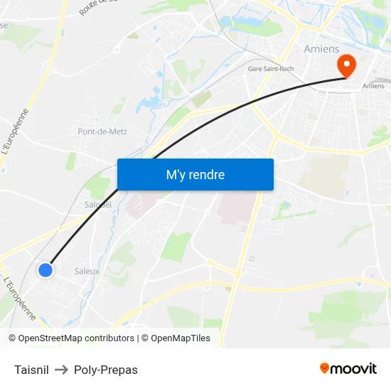 Taisnil to Poly-Prepas map