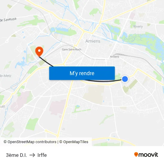 3ème D.I. to Irffe map