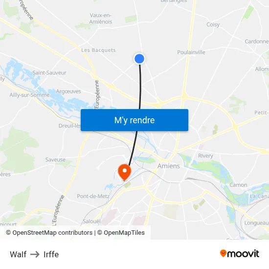 Walf to Irffe map