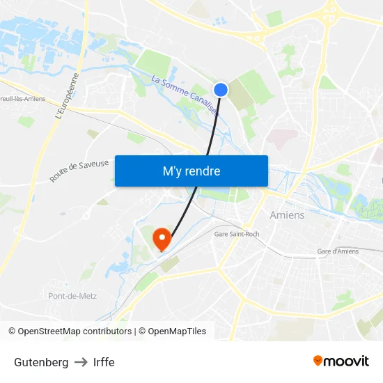 Gutenberg to Irffe map