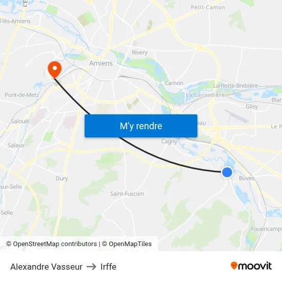 Alexandre Vasseur to Irffe map