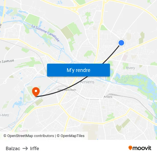 Balzac to Irffe map