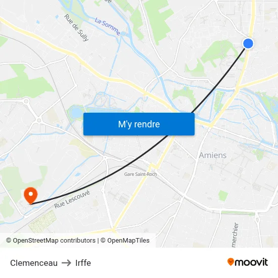 Clemenceau to Irffe map