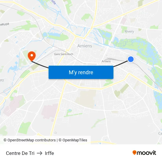 Centre De Tri to Irffe map