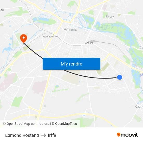 Edmond Rostand to Irffe map