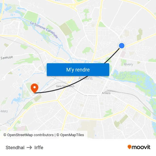 Stendhal to Irffe map