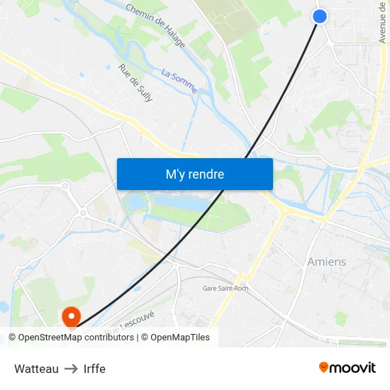 Watteau to Irffe map