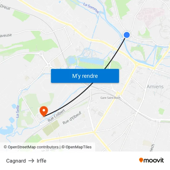 Cagnard to Irffe map