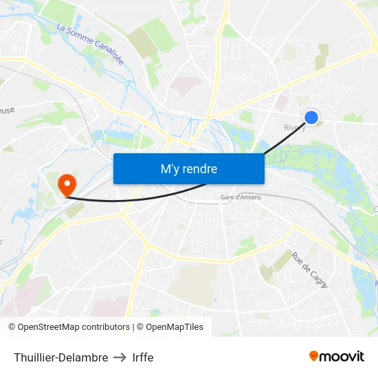 Thuillier-Delambre to Irffe map