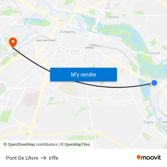 Pont De L'Avre to Irffe map