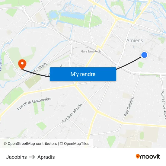 Jacobins to Apradis map