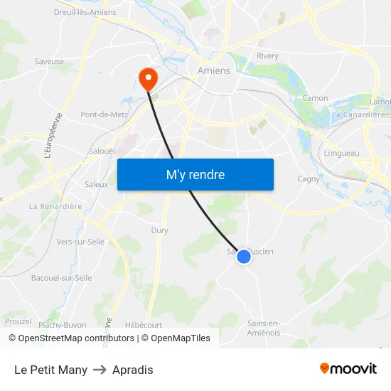 Le Petit Many to Apradis map