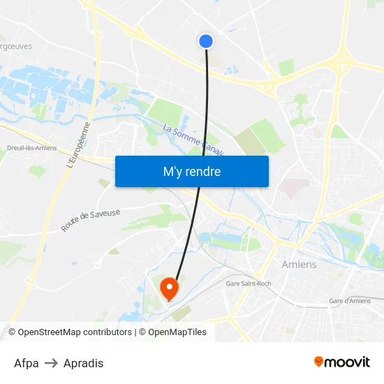 Afpa to Apradis map