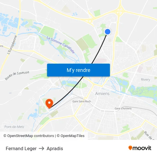 Fernand Leger to Apradis map