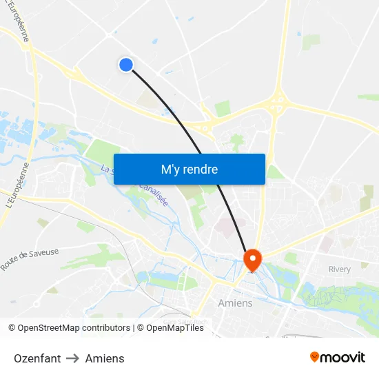 Ozenfant to Amiens map