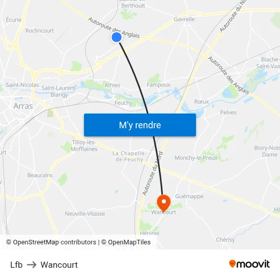 Lfb to Wancourt map