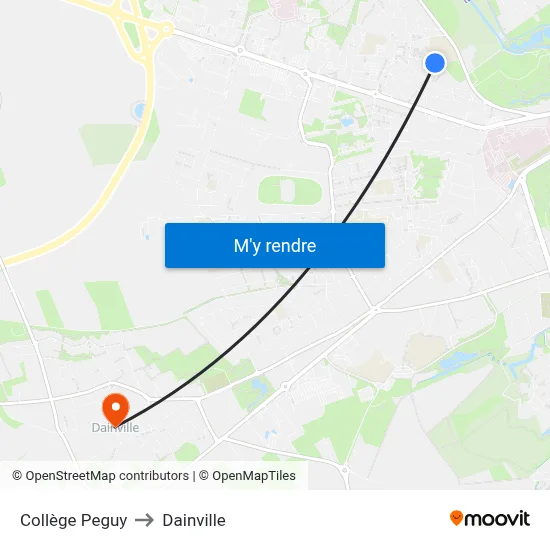 Collège Peguy to Dainville map