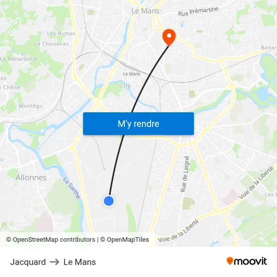 Jacquard to Le Mans map
