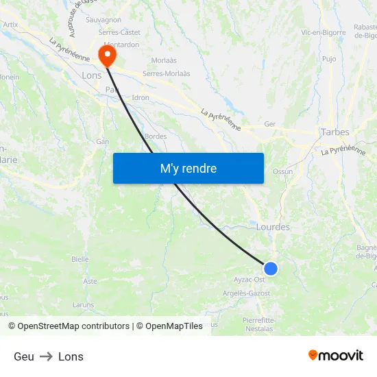 Geu to Lons map