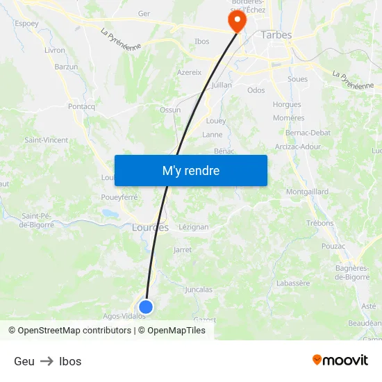 Geu to Ibos map