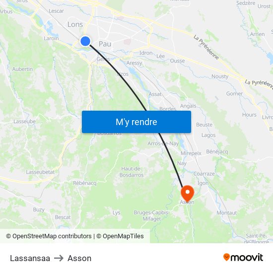 Lassansaa to Asson map