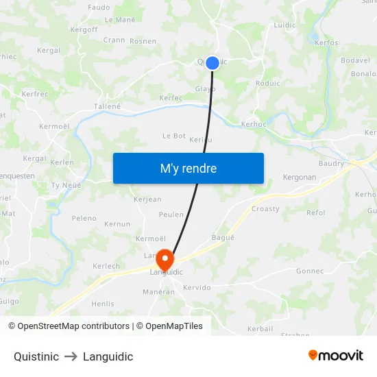 Quistinic to Languidic map