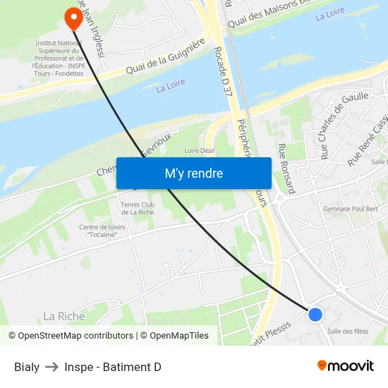 Bialy to Inspe - Batiment D map