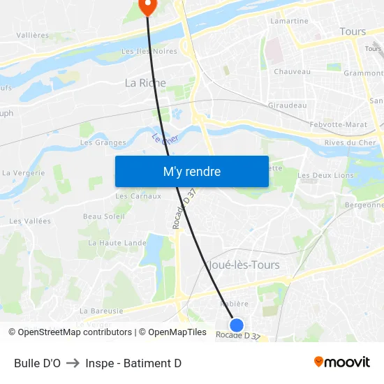 Bulle D'O to Inspe - Batiment D map