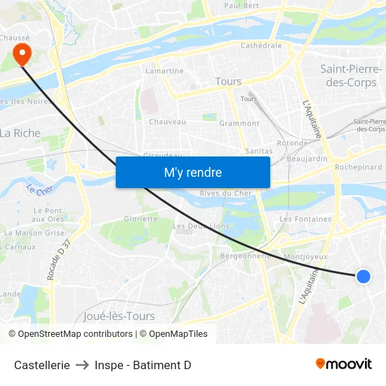 Castellerie to Inspe - Batiment D map
