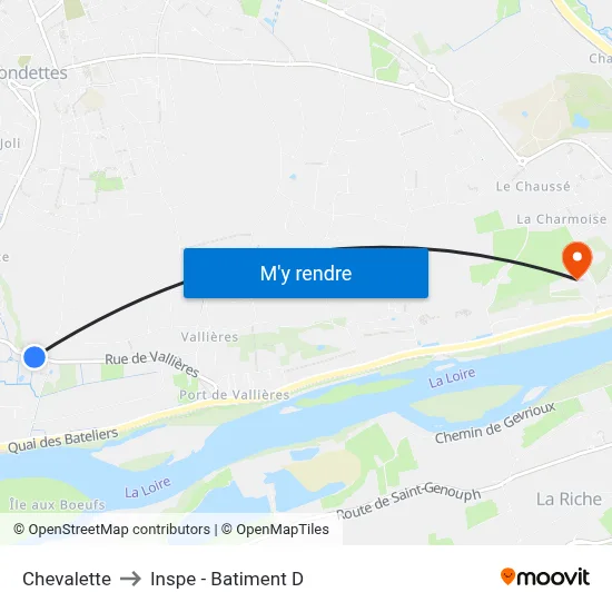 Chevalette to Inspe - Batiment D map