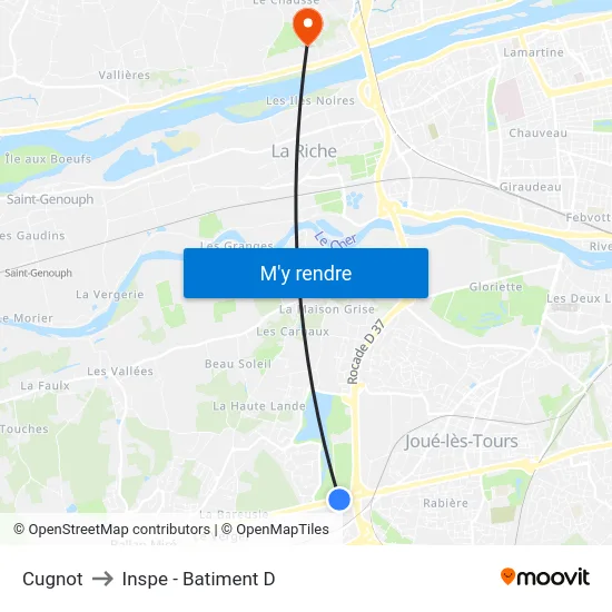 Cugnot to Inspe - Batiment D map