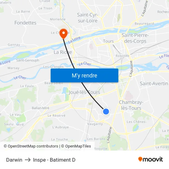 Darwin to Inspe - Batiment D map