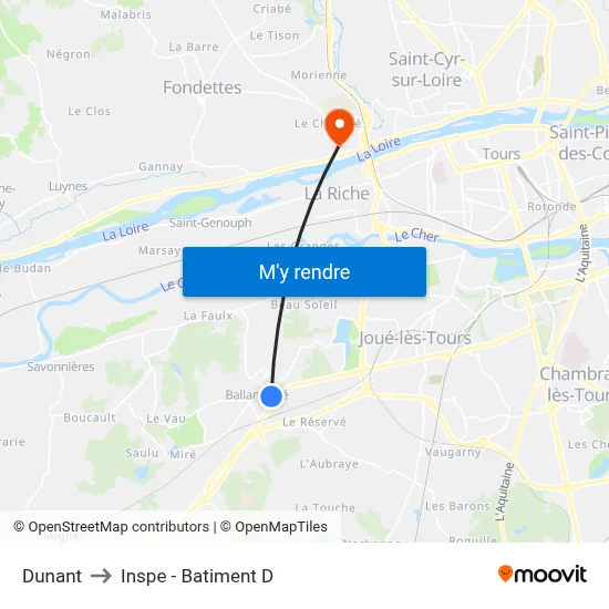 Dunant to Inspe - Batiment D map
