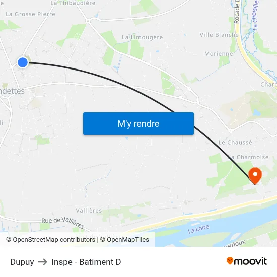 Dupuy to Inspe - Batiment D map