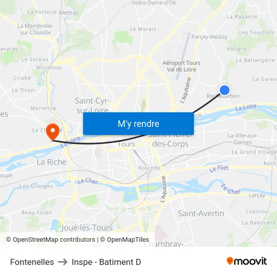Fontenelles to Inspe - Batiment D map