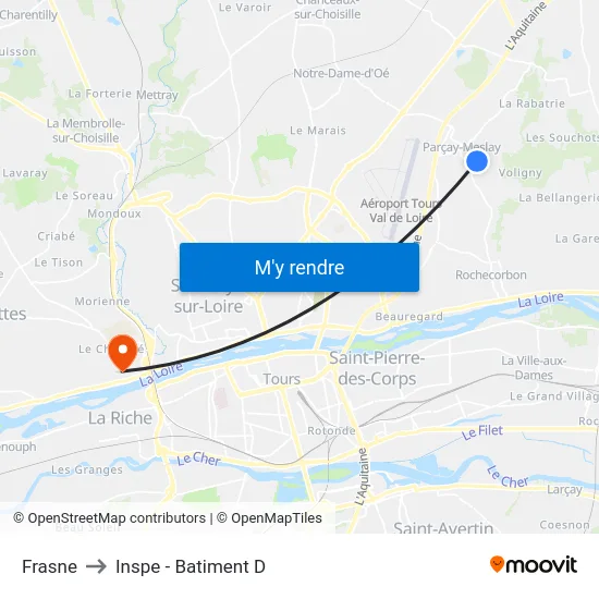 Frasne to Inspe - Batiment D map