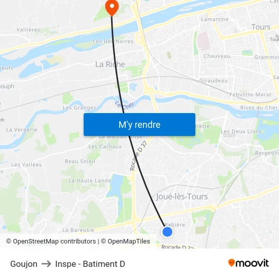 Goujon to Inspe - Batiment D map