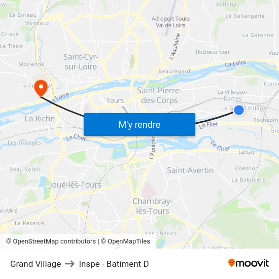 Grand Village to Inspe - Batiment D map