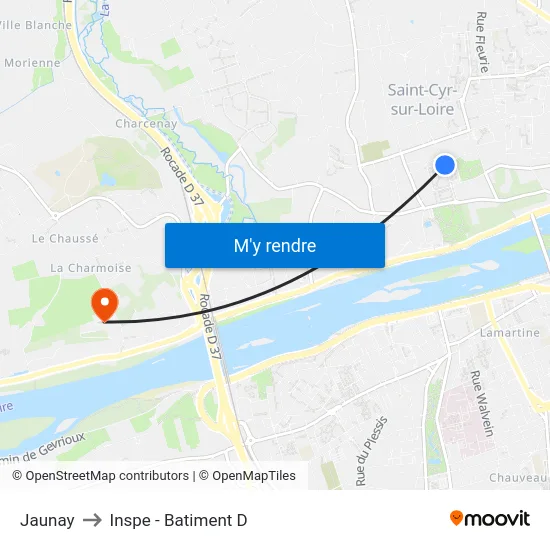 Jaunay to Inspe - Batiment D map