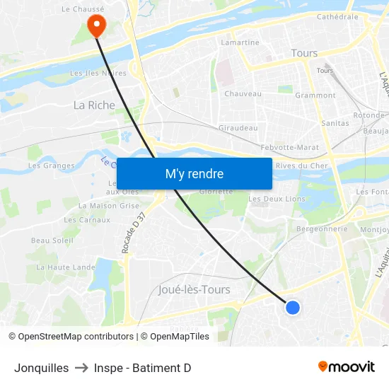 Jonquilles to Inspe - Batiment D map