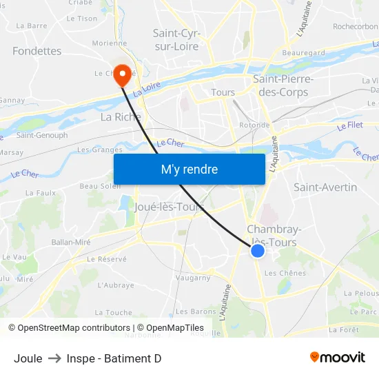 Joule to Inspe - Batiment D map