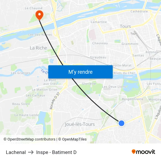 Lachenal to Inspe - Batiment D map