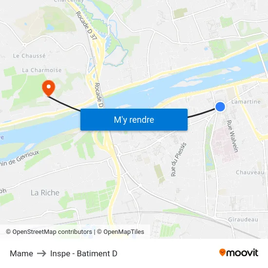 Mame to Inspe - Batiment D map